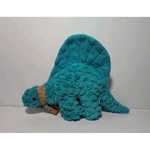 The Manhattan Toy Dimetrodon Blue Teal Dinosaur W/ Scarf Little Jurassics Plush